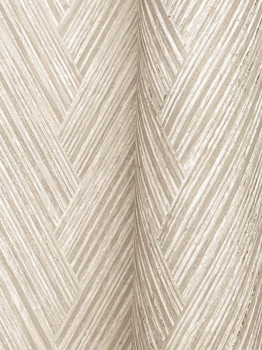 York Formations Thatched Chevron Wallpaper - Linen