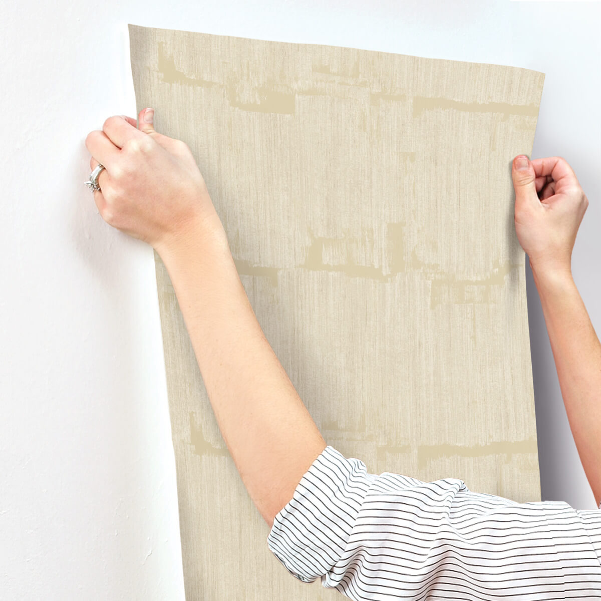 York Formations Rhythm & Rhyme Wallpaper - Straw