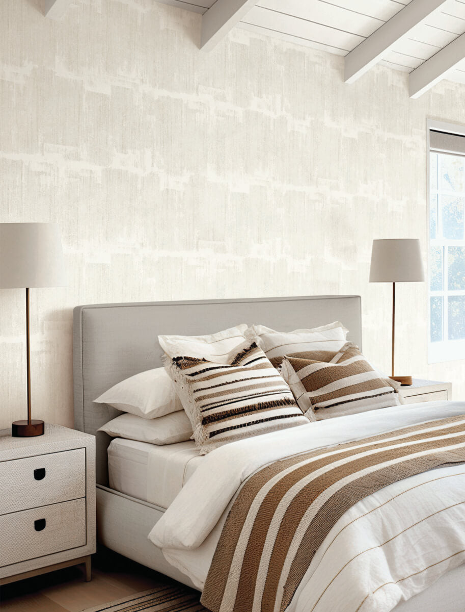 York Formations Rhythm & Rhyme Wallpaper - White