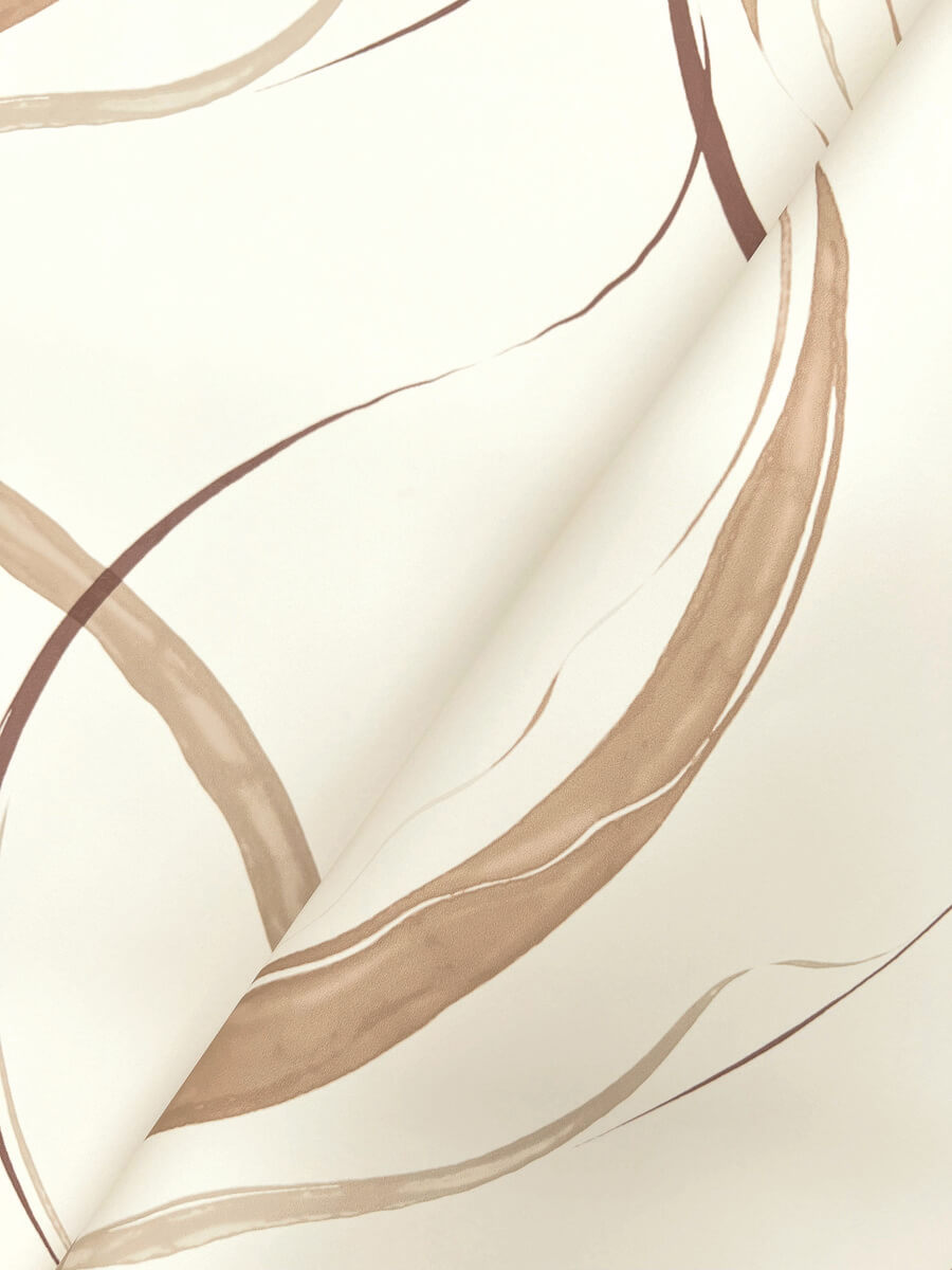 York Formations Ink Flow Wallpaper - Baked Clay