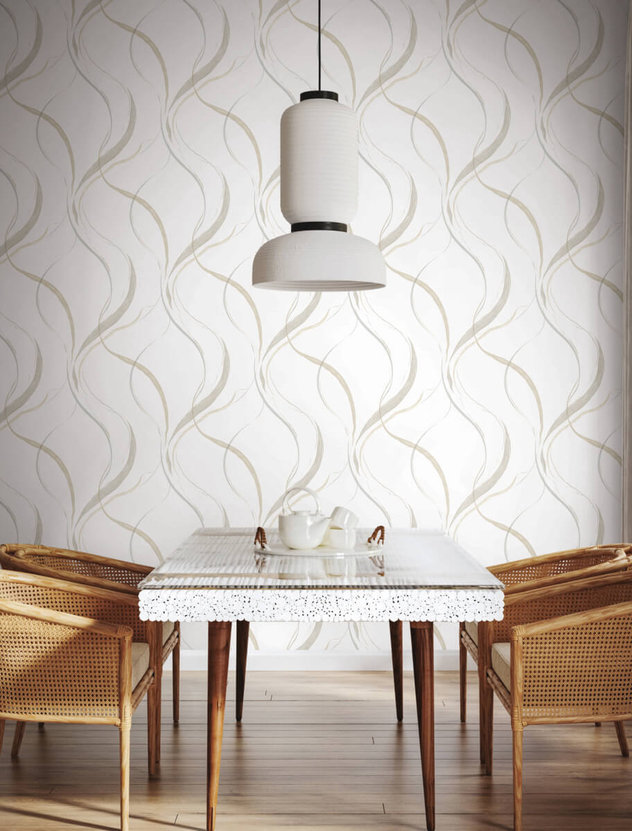York Formations Ink Flow Wallpaper - Neutral