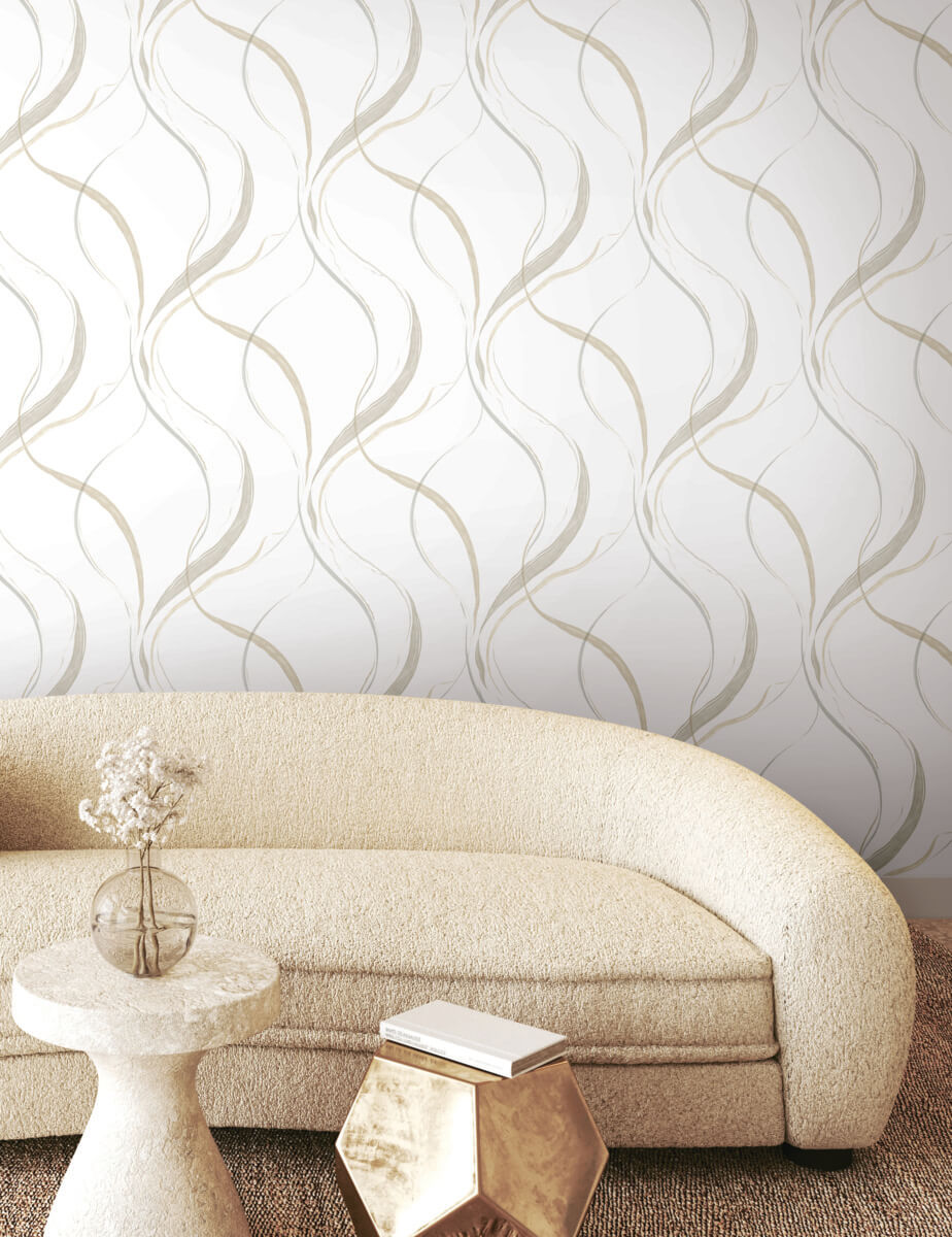 York Formations Ink Flow Wallpaper - Neutral