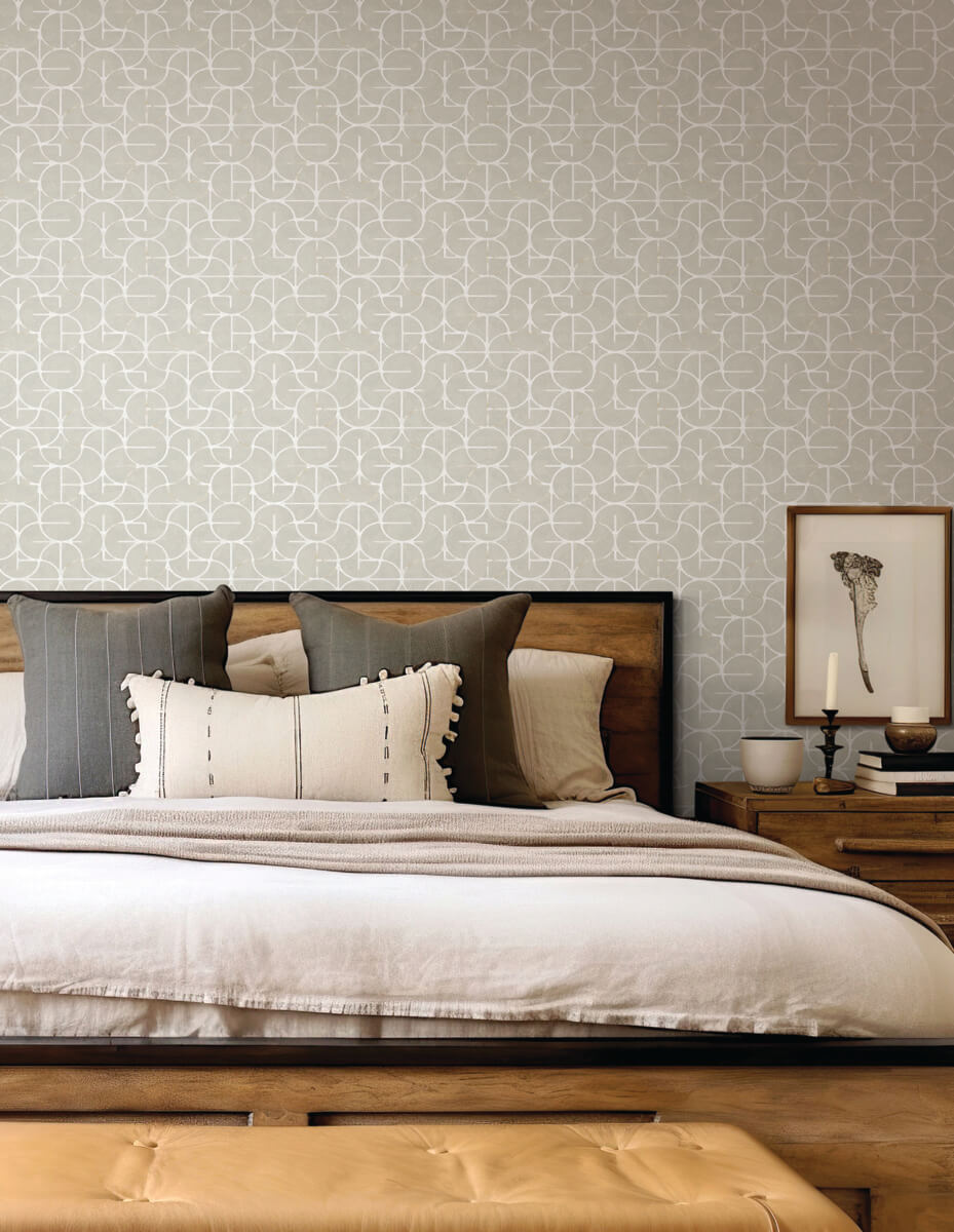 York Formations Looking Glass Wallpaper - Grey & Silver