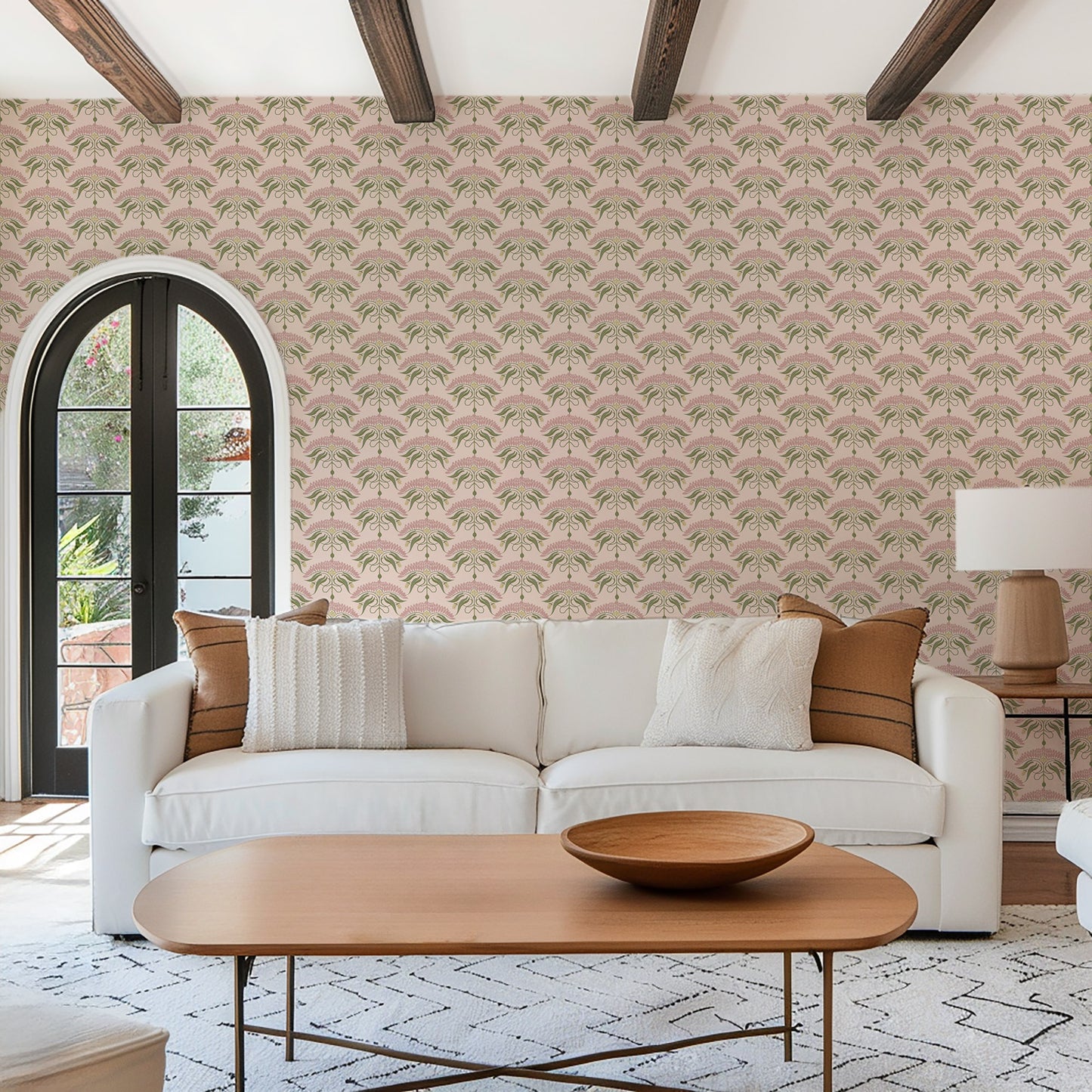 Mitchell Black Botanical Legacy Fleur de Reve Wallpaper - Petal Pink