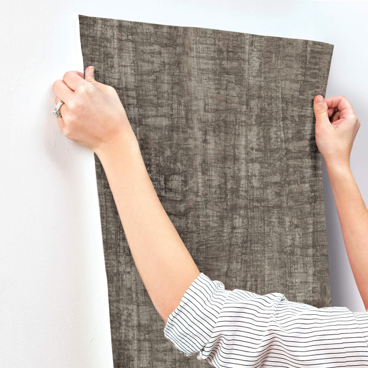 York Woodnote Monteverde Wallpaper - Black