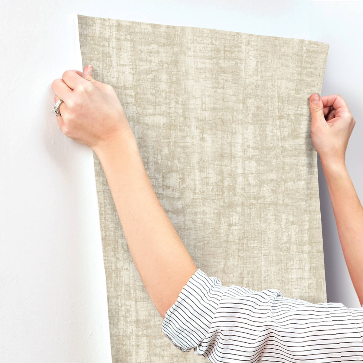 York Woodnote Monteverde Wallpaper Sample - Buff