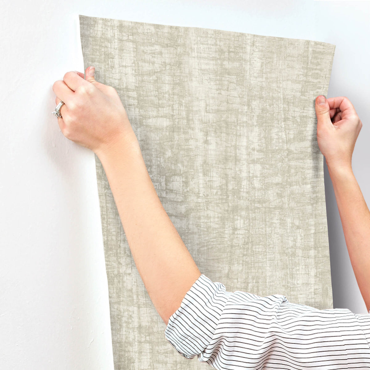 York Woodnote Monteverde Wallpaper Sample - Grey