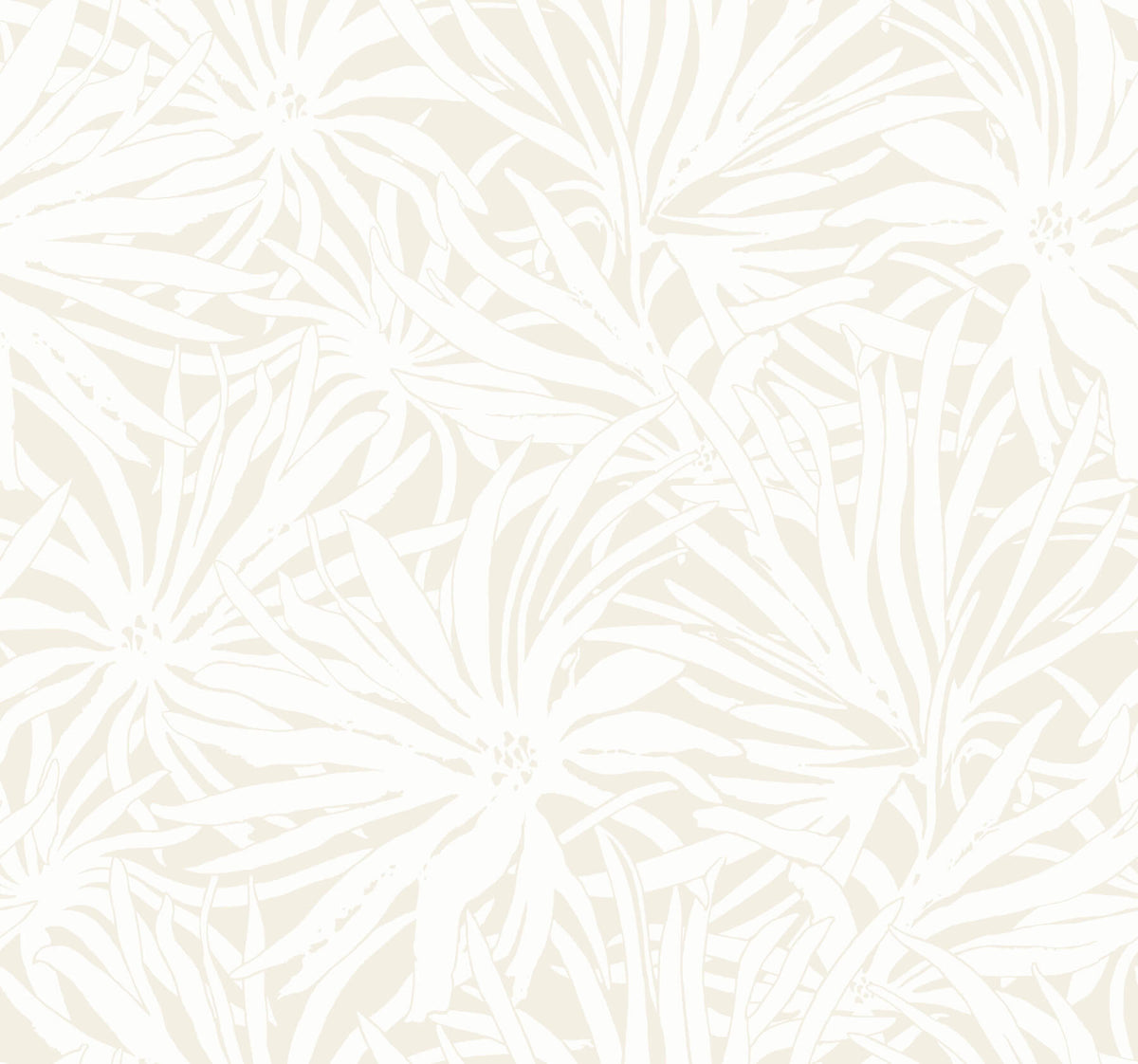 York Woodnote Floral Canopy Wallpaper - Cream
