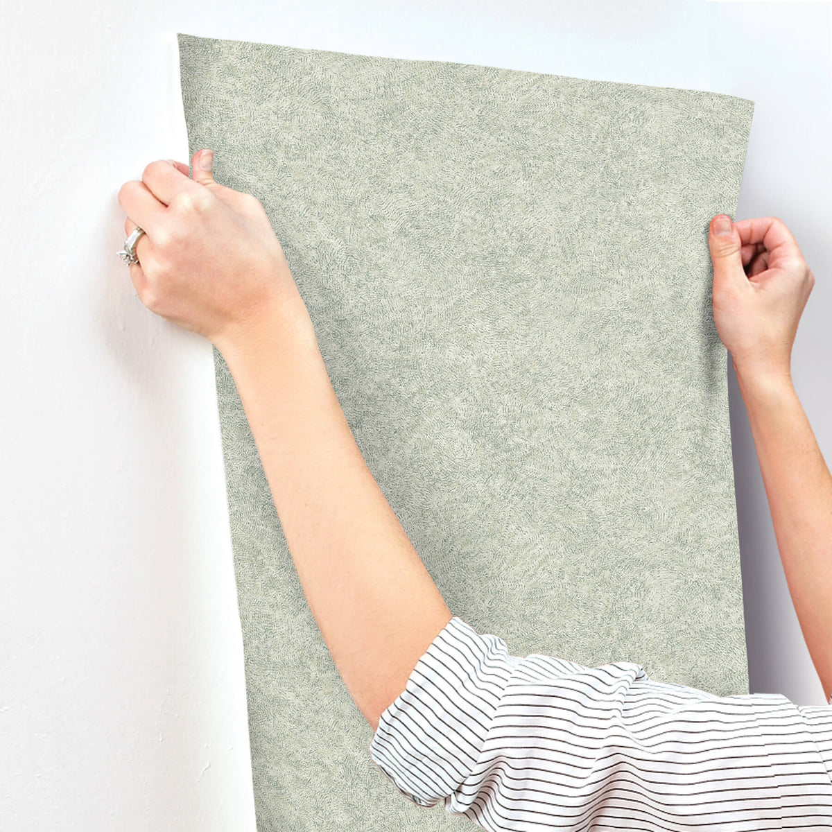 York Woodnote Impression Wallpaper Sample - Sea