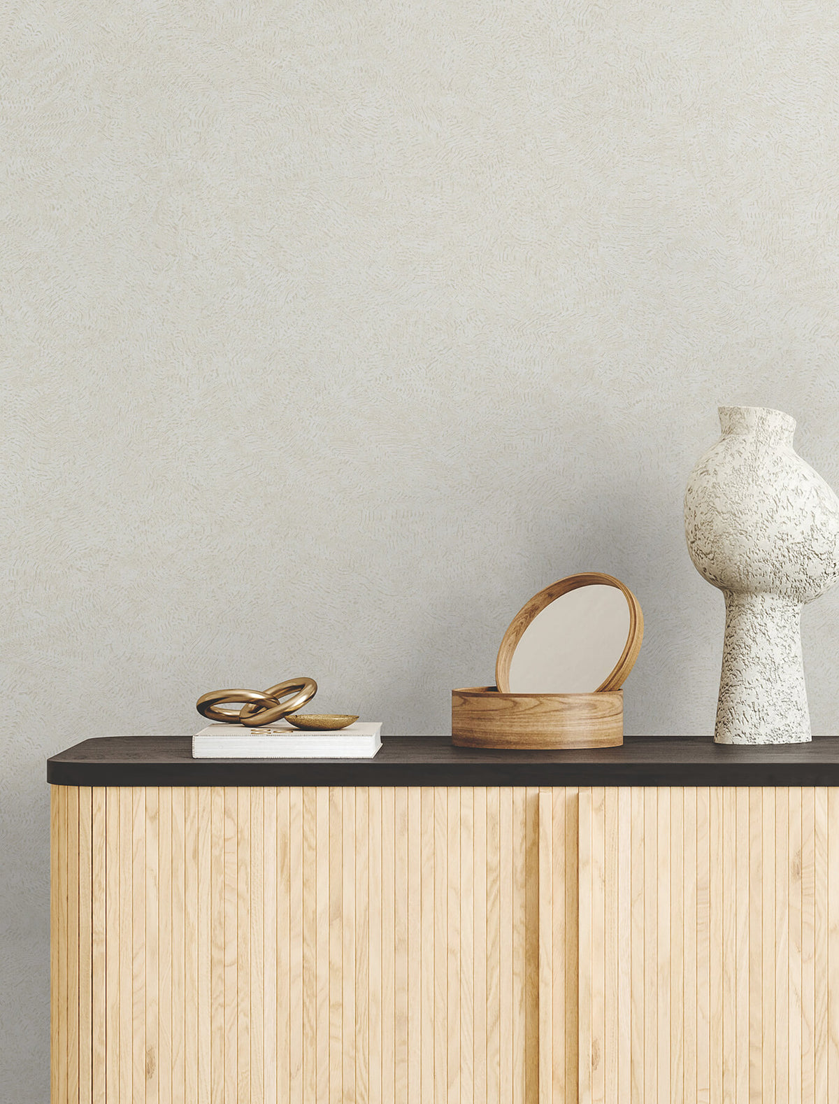 York Woodnote Impression Wallpaper - White