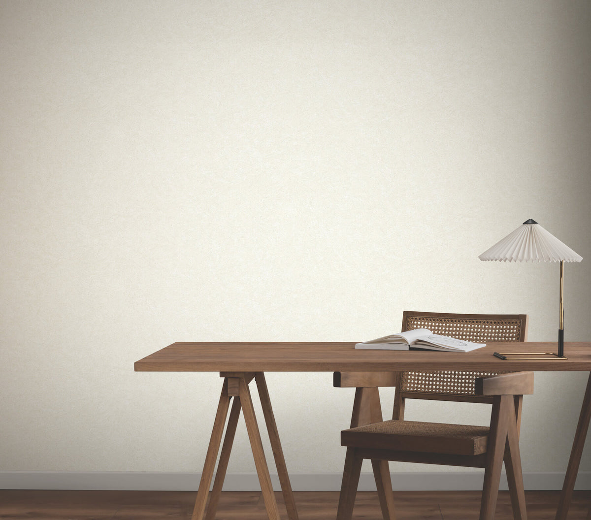 York Woodnote Impression Wallpaper - White