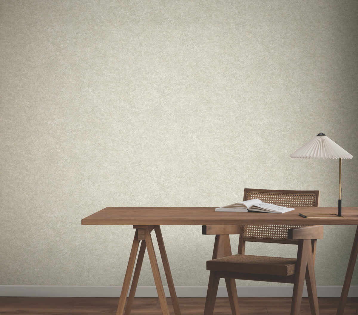 York Woodnote Impression Wallpaper Sample - Grey
