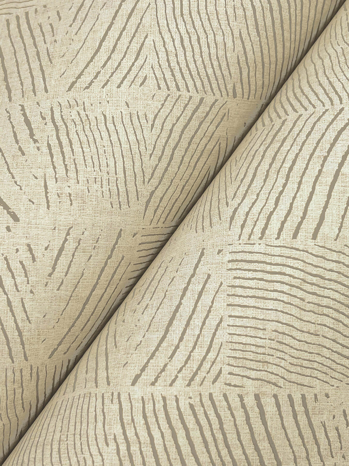 York Woodnote Woodcut Wallpaper Sample - Beige
