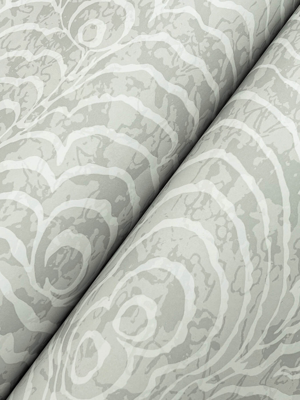 York Woodnote Ocean Jasper Wallpaper Sample - Grey