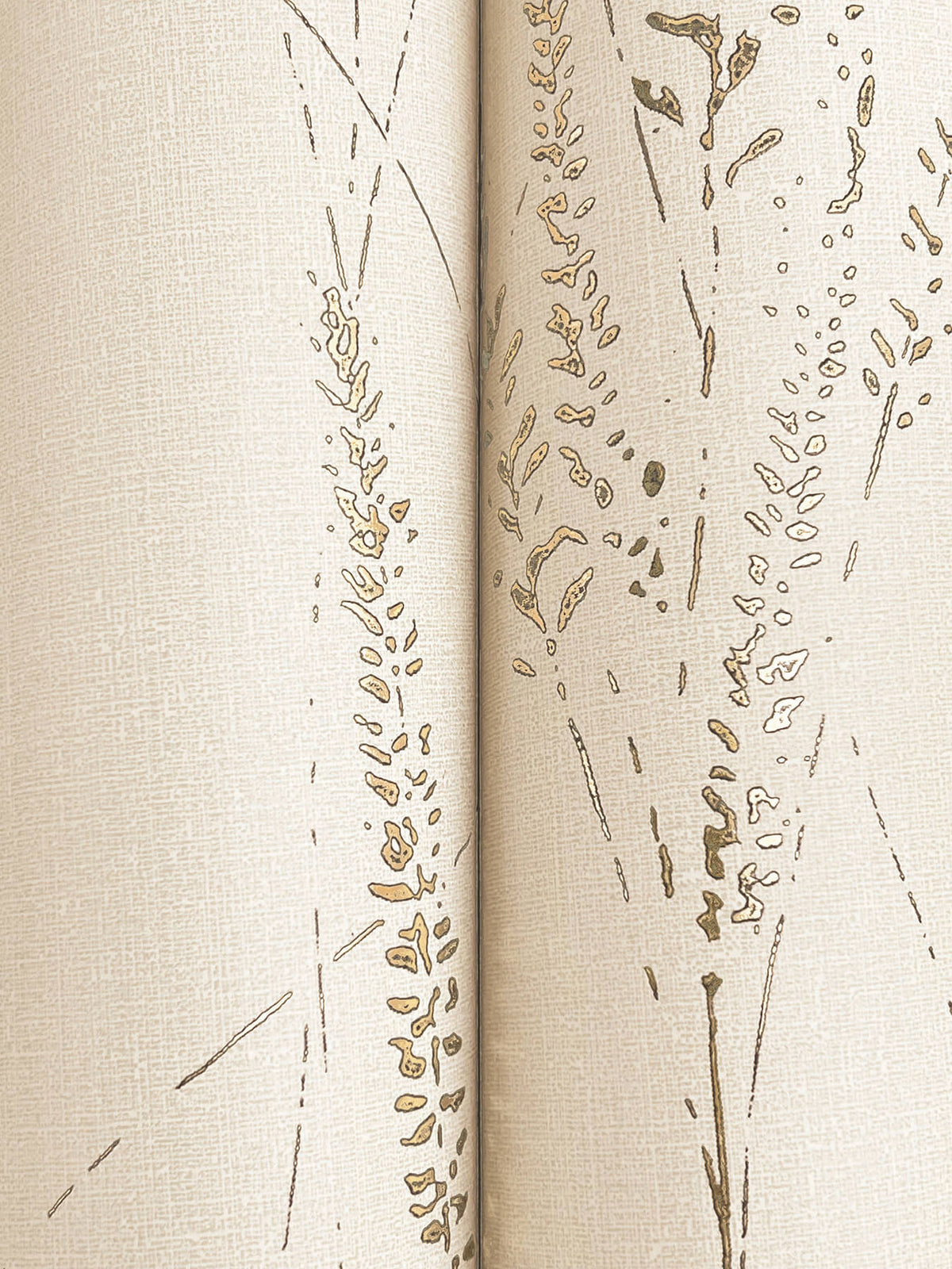 York Woodnote Graceful Willow Wallpaper Sample - Pale Straw