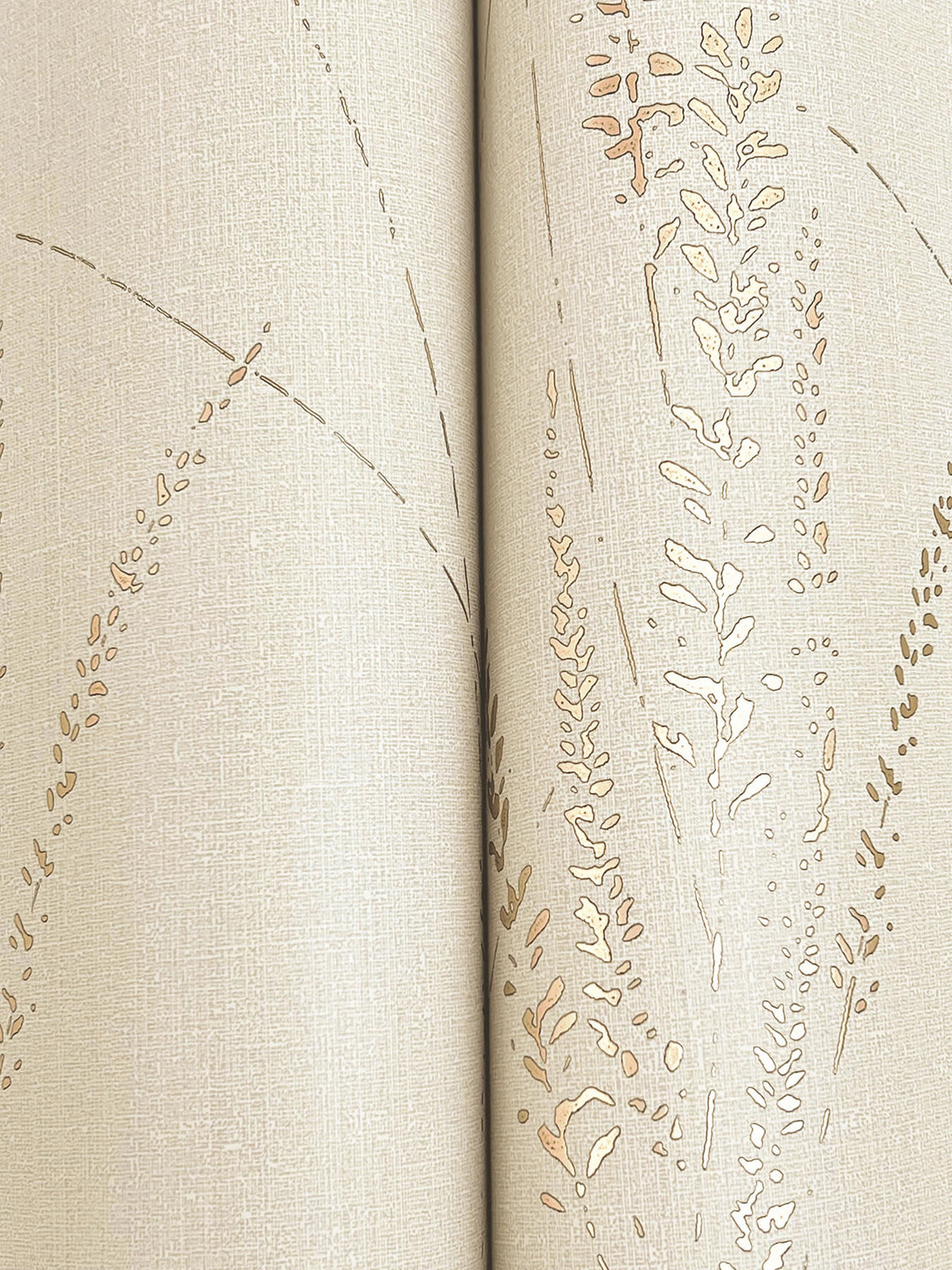 York Woodnote Graceful Willow Wallpaper Sample - Stone