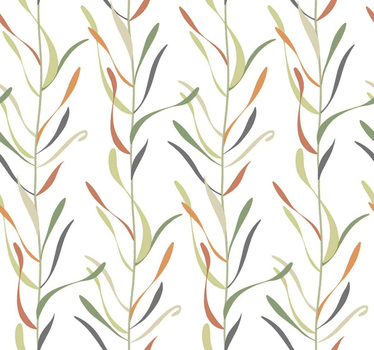 York Greenhouse Chloe Vine Wallpaper - Sienna