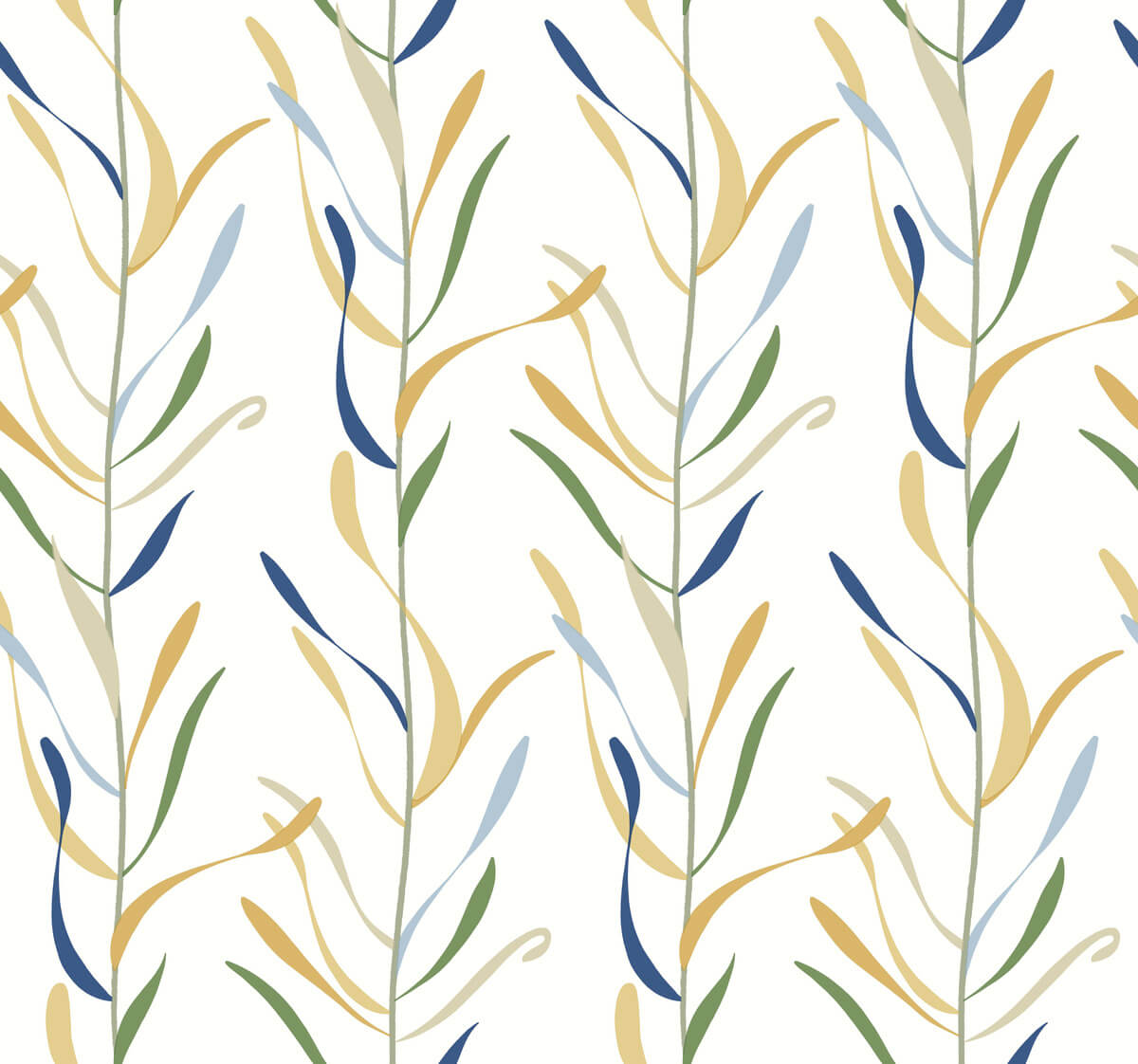 York Greenhouse Chloe Vine Wallpaper - Ochre