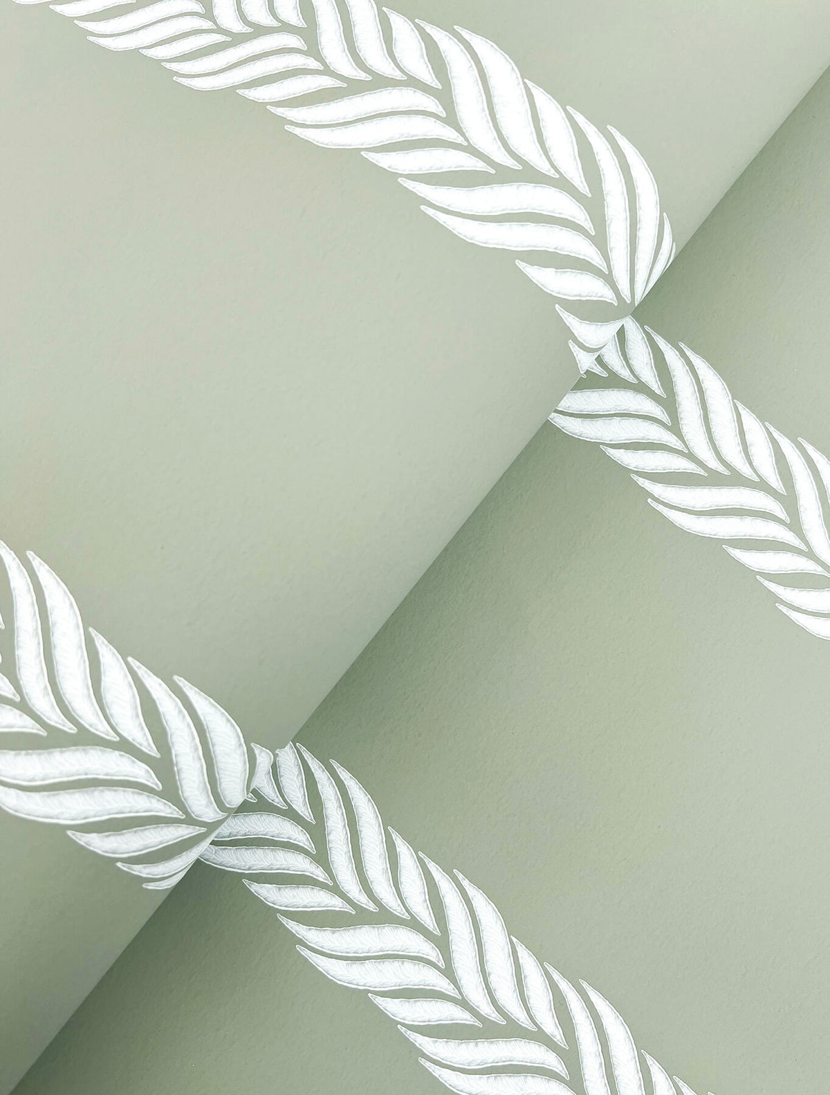 Ronald Redding Classics Braided Stripe Wallpaper Sample - Green