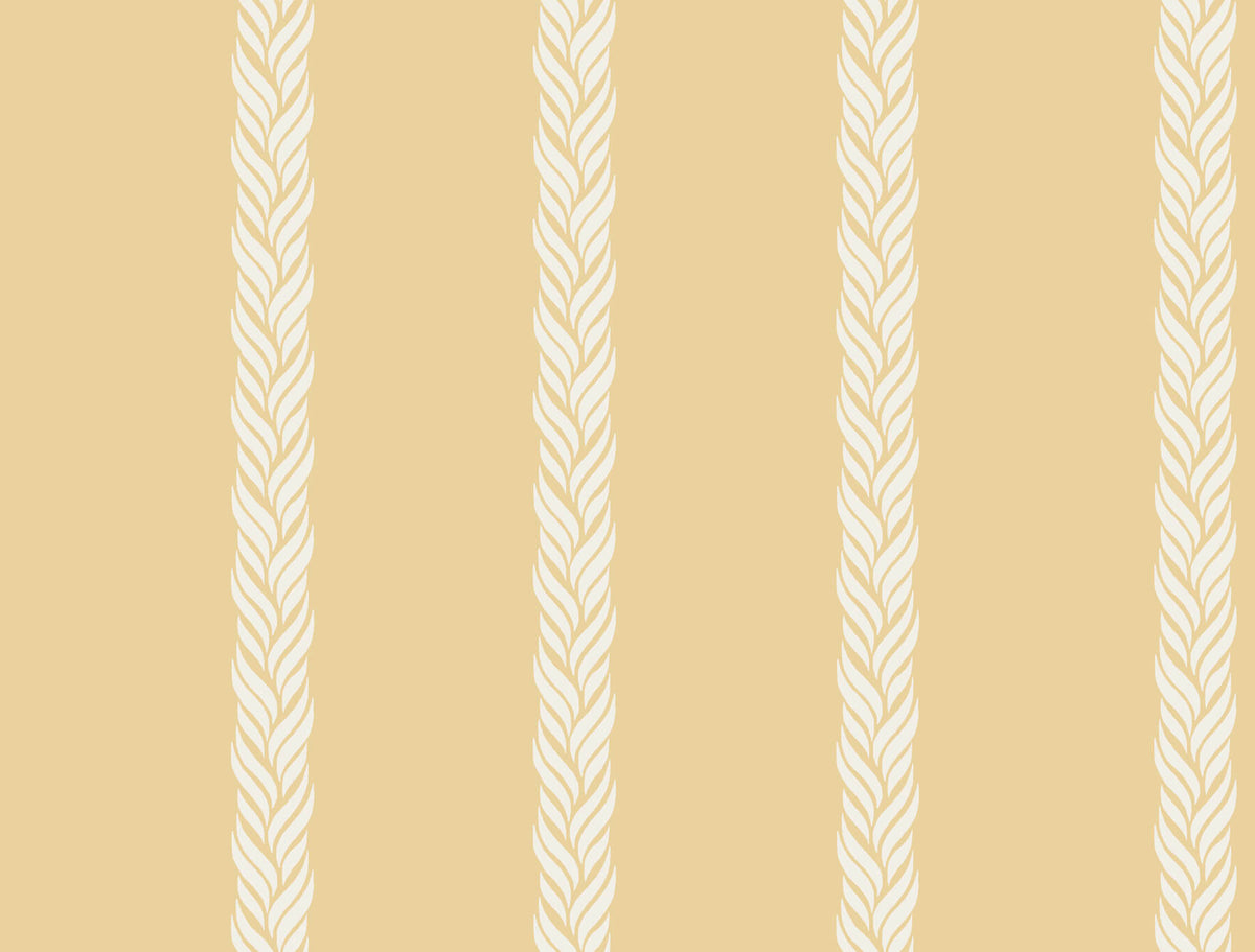 Ronald Redding Classics Braided Stripe Wallpaper Sample - Yellow