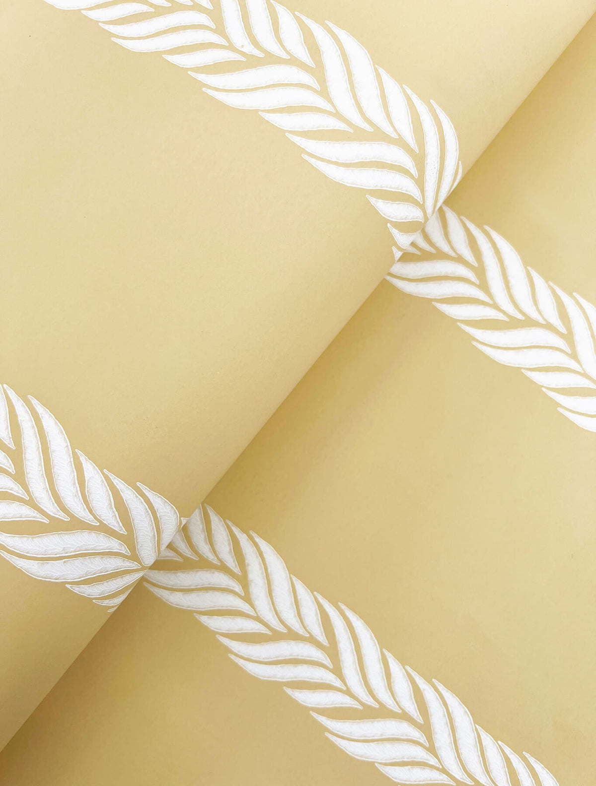 Ronald Redding Classics Braided Stripe Wallpaper Sample - Yellow