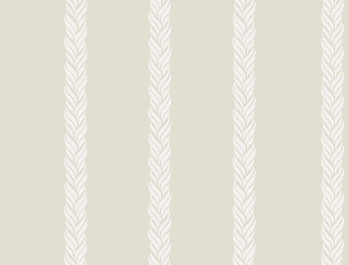 Ronald Redding Classics Braided Stripe Wallpaper - Tan