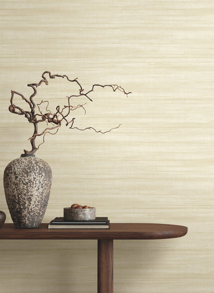 Ronald Redding Classics Brushed Linen Wallpaper - Ivory