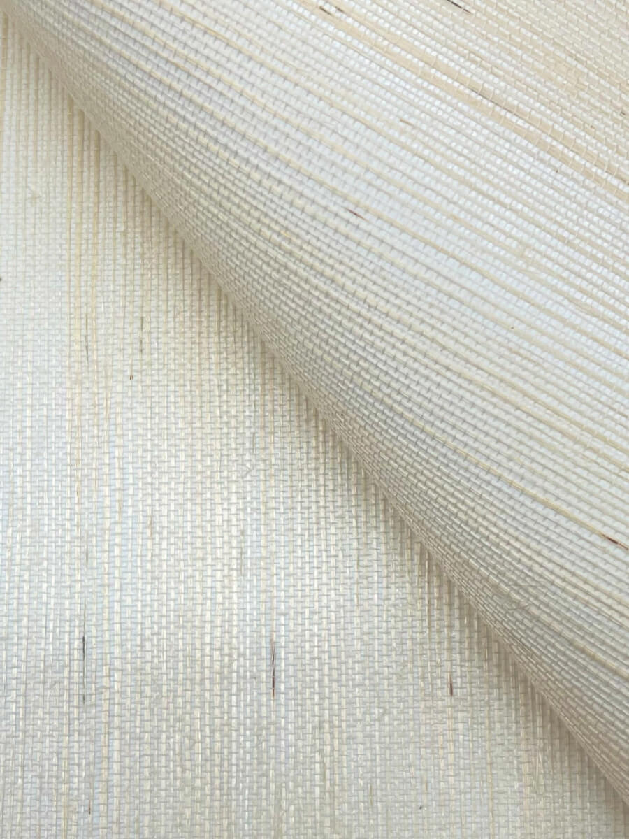 York Designer Sisals Grasscloth Wallpaper Sample - Cream