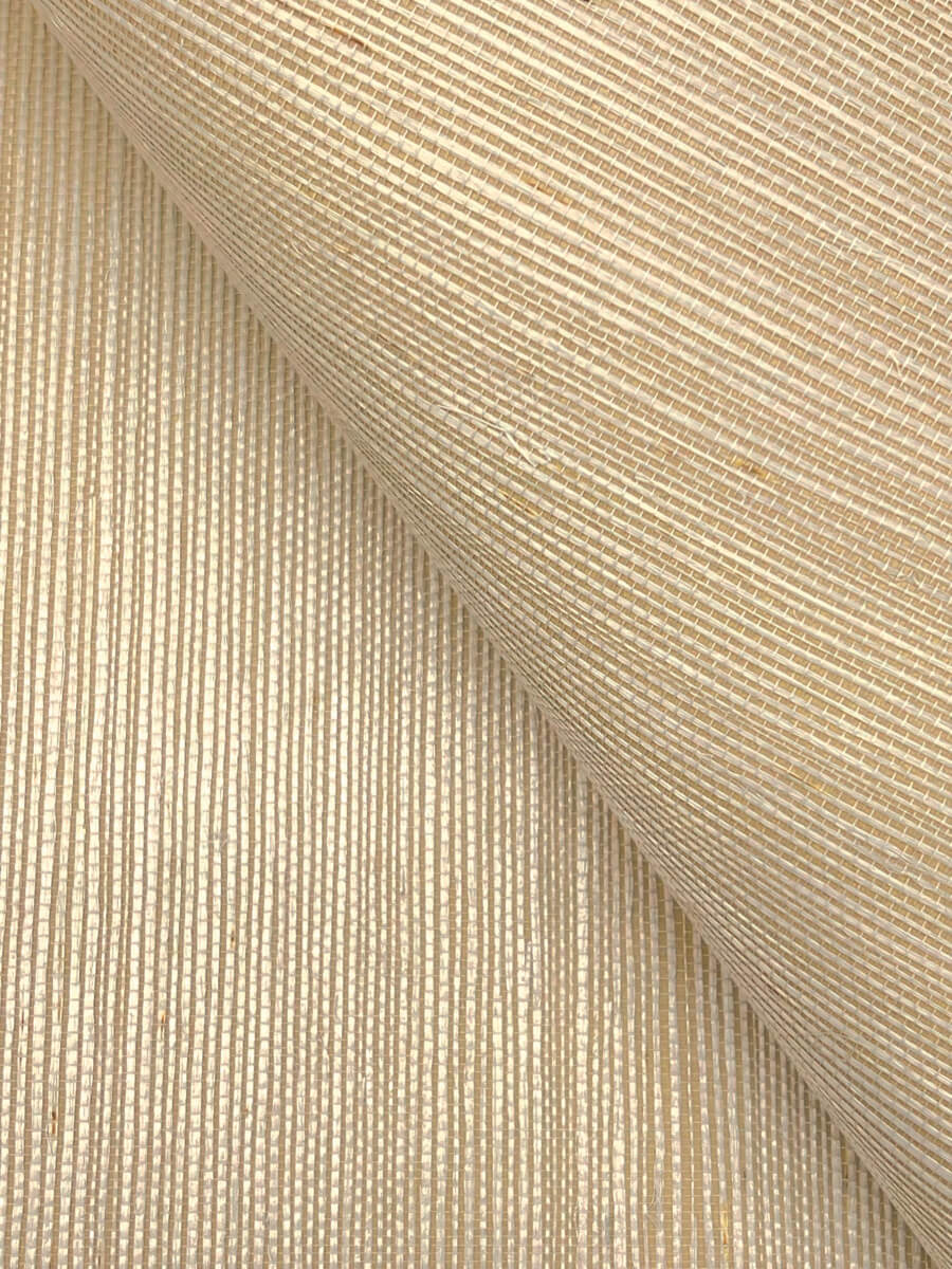 York Designer Sisals Grasscloth Wallpaper Sample - Biscotti