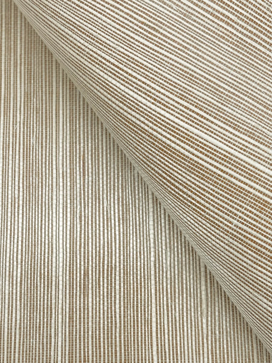 York Designer Sisals Grasscloth Wallpaper Sample - Almond