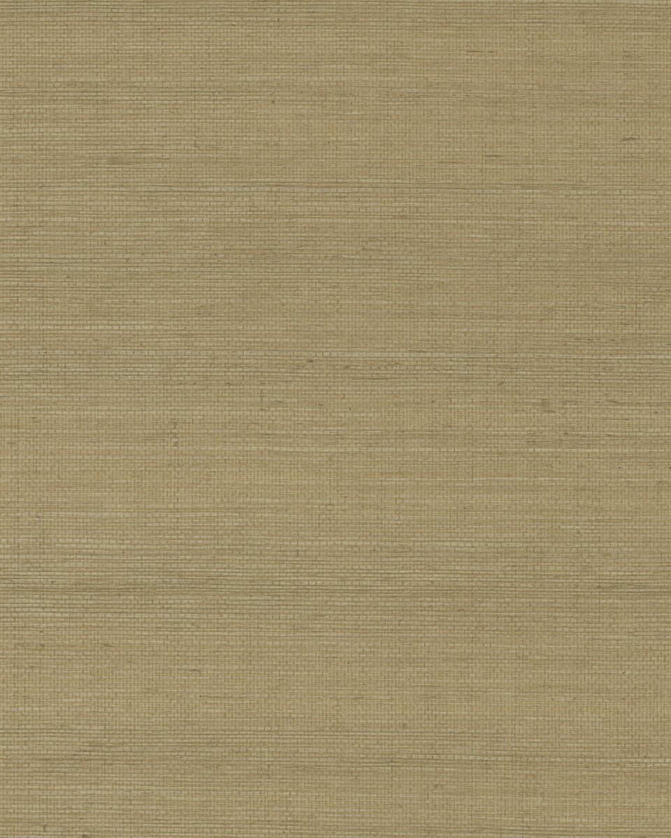 York Designer Sisals Grasscloth Wallpaper Sample - Khaki
