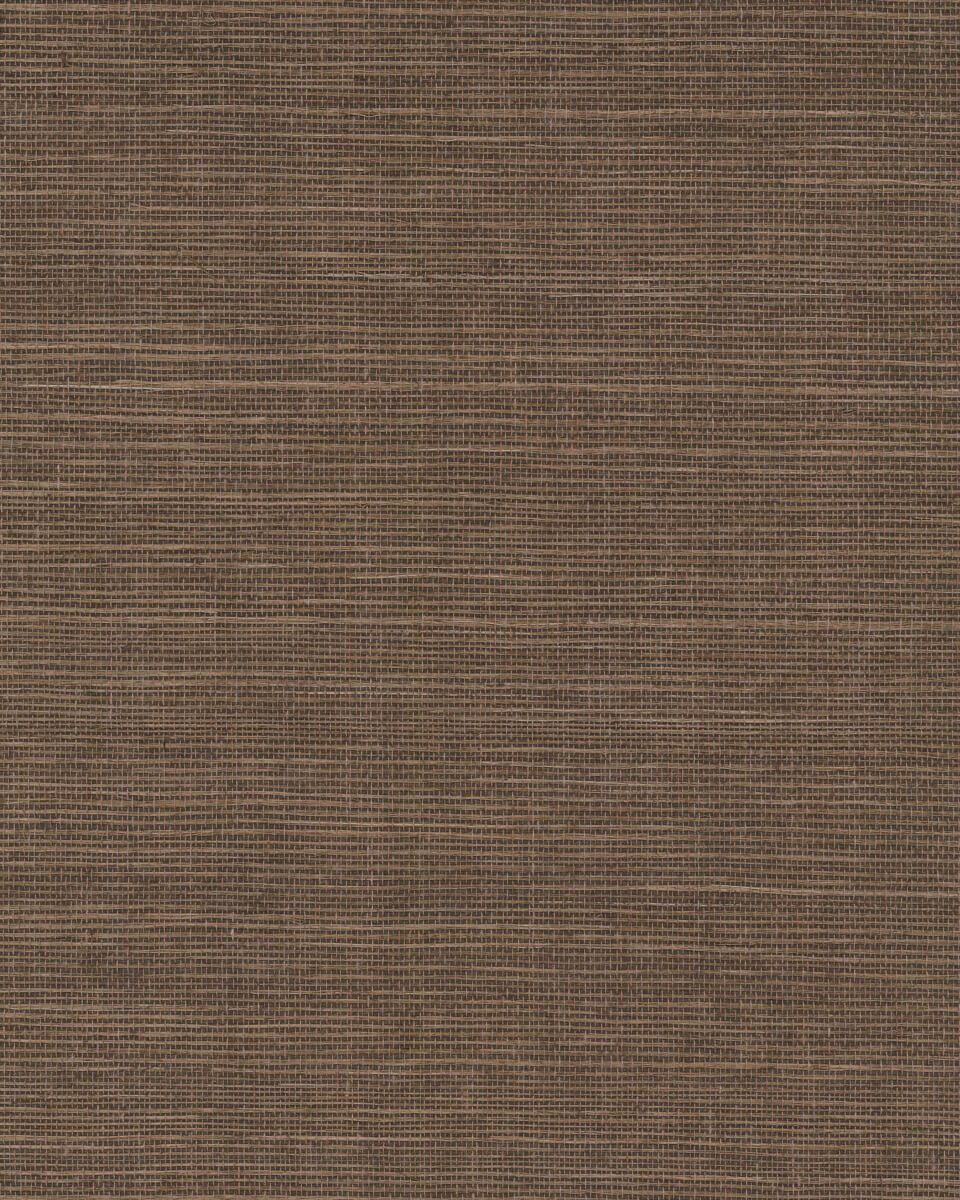 York Designer Sisals Grasscloth Wallpaper Sample - Mink