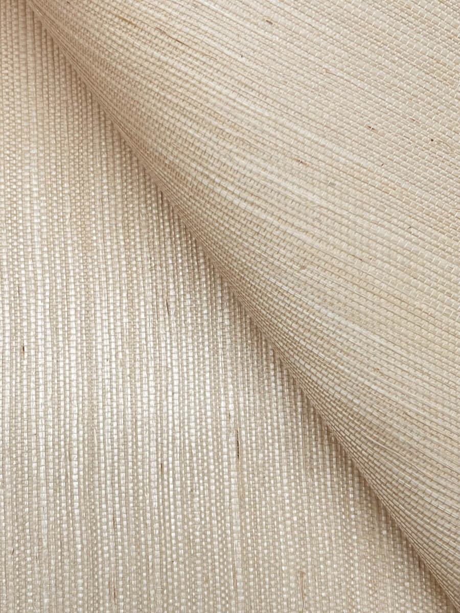 York Designer Sisals Grasscloth Wallpaper - Buff