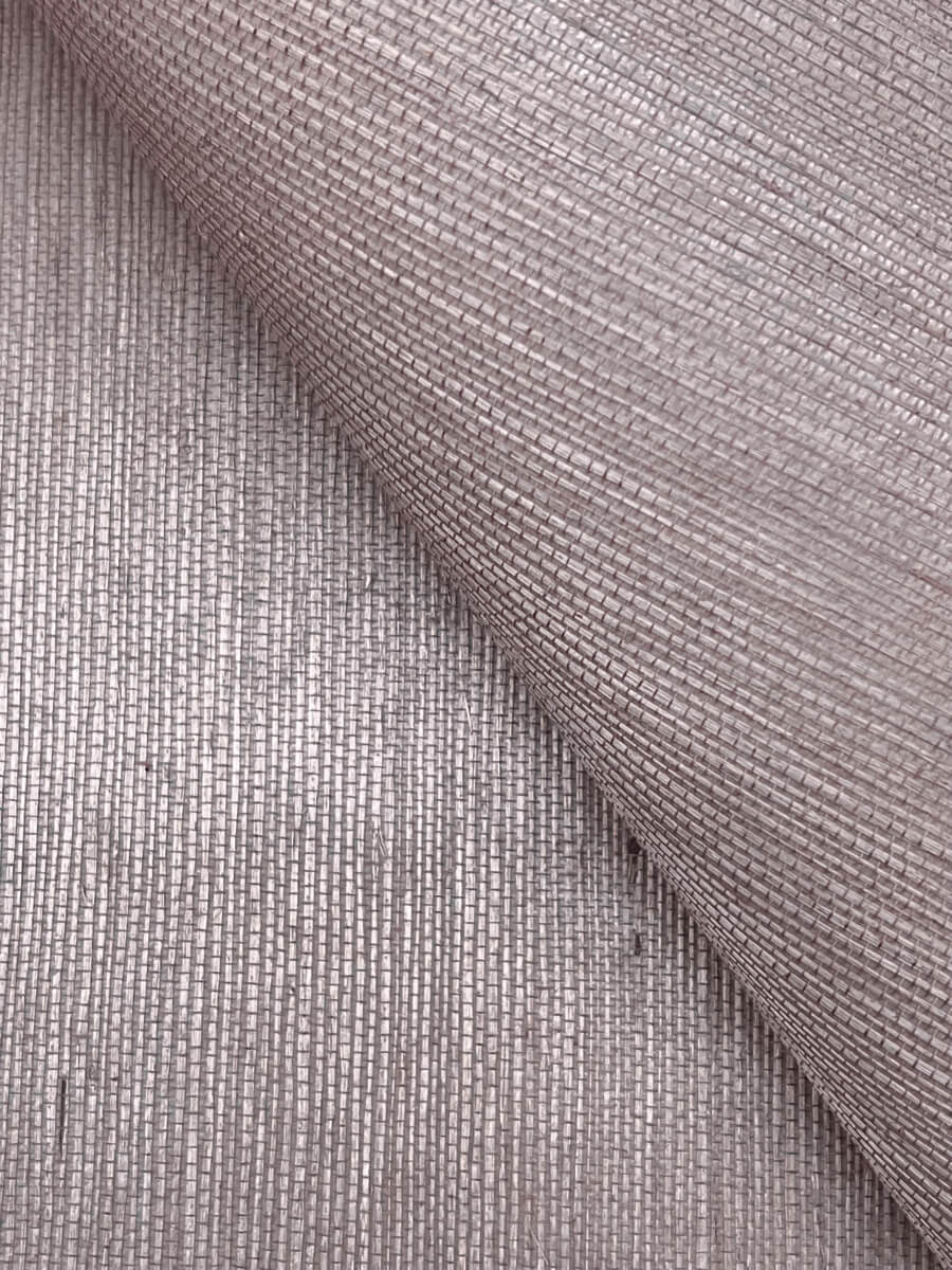 York Designer Sisals Grasscloth Wallpaper Sample - Mauve