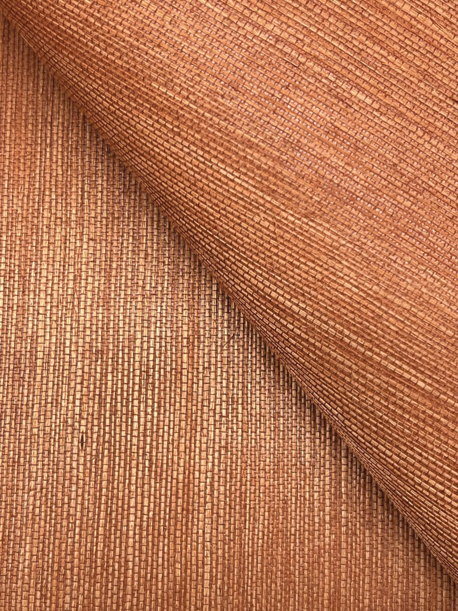 York Designer Sisals Grasscloth Wallpaper - Ginger