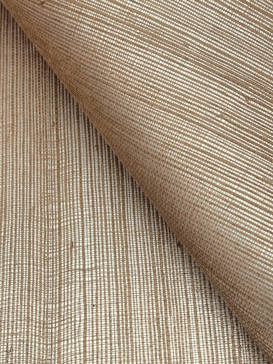 York Designer Sisals Grasscloth Wallpaper Sample - Beige