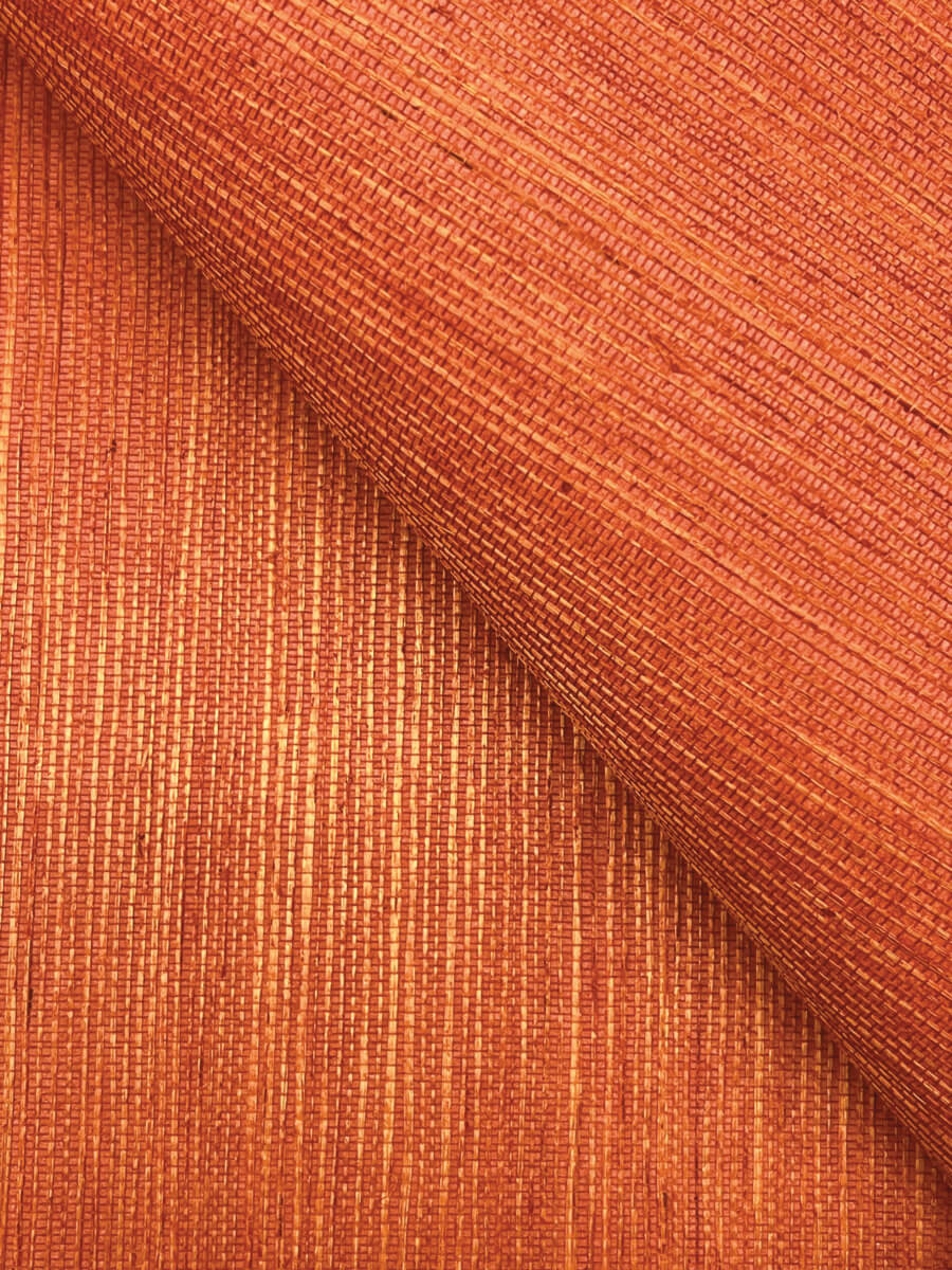 York Designer Sisals Grasscloth Wallpaper - Clementine