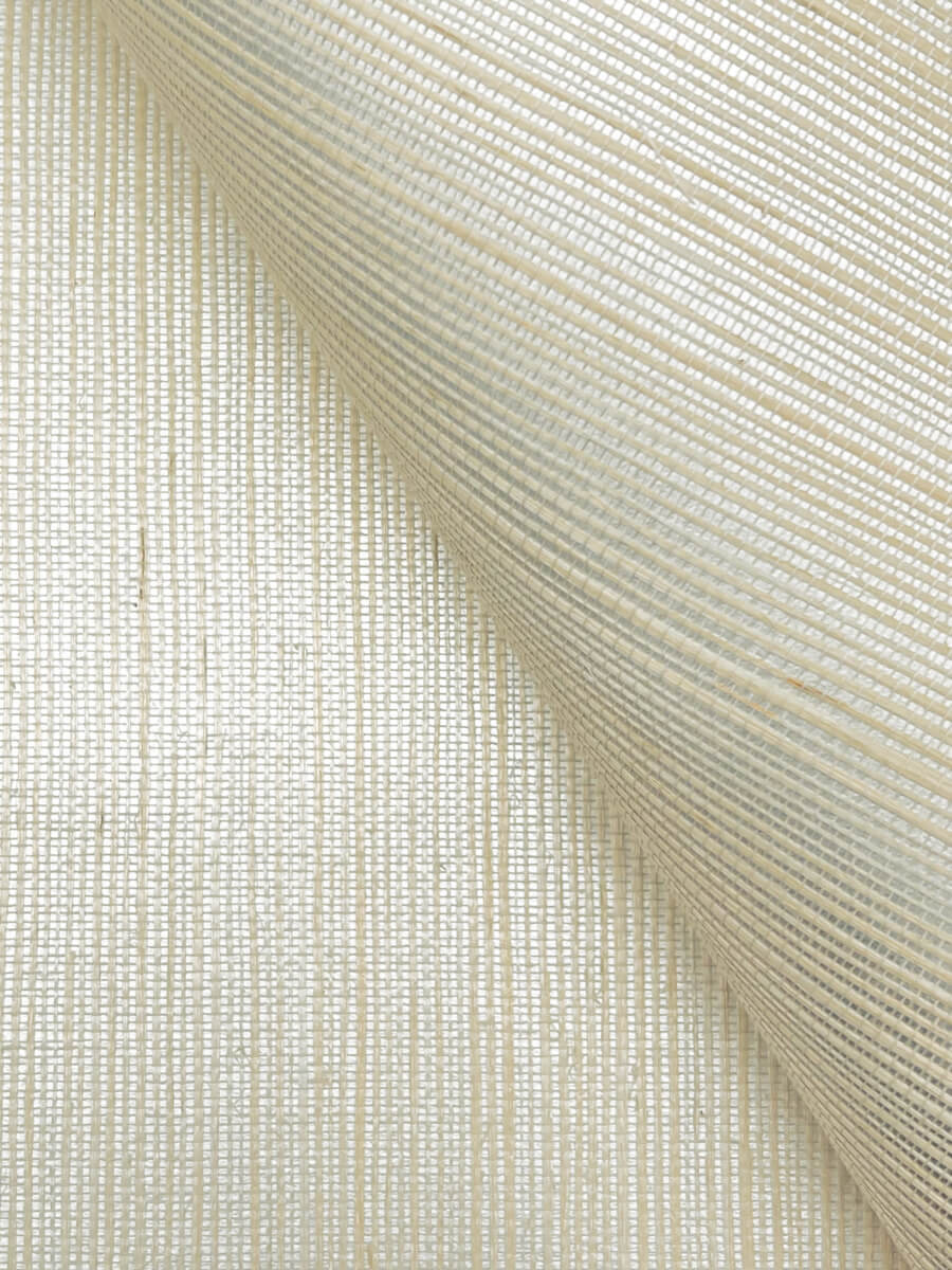 York Designer Sisals Grasscloth Wallpaper Sample - Oyster