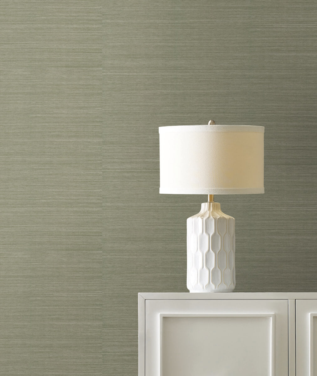 York Designer Sisals Grasscloth Wallpaper - Pine