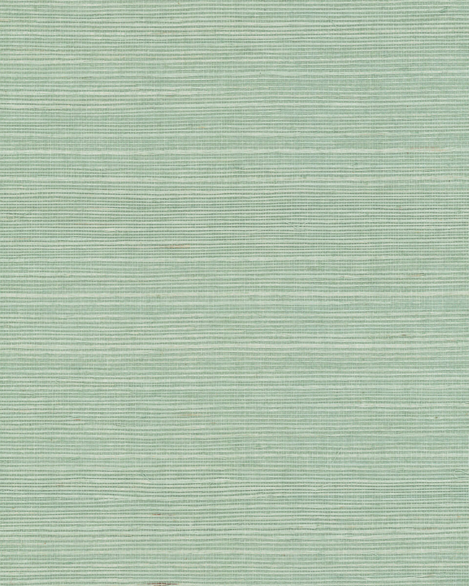 York Designer Sisals Grasscloth Wallpaper Sample - Seaglass