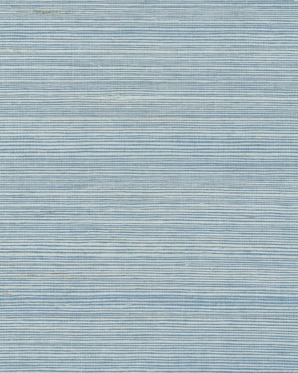 York Designer Sisals Grasscloth Wallpaper Sample - Sky