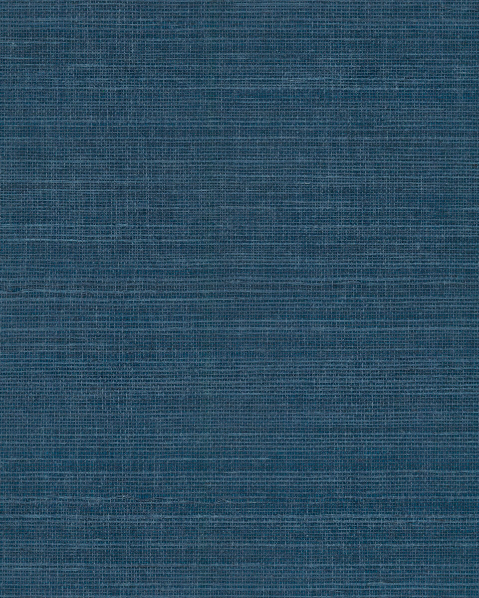 York Designer Sisals Grasscloth Wallpaper - Indigo