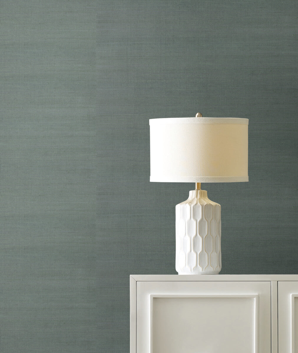 York Designer Sisals Grasscloth Wallpaper Sample - Mineral