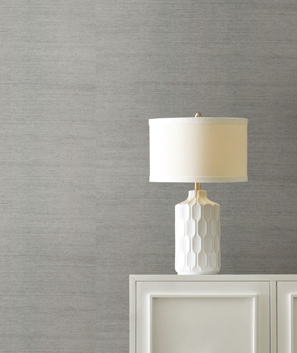 York Designer Sisals Grasscloth Wallpaper - Eucalyptus