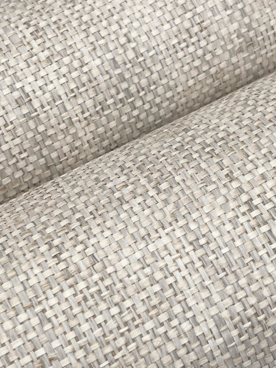 Lemieux et Cie Signature Kami Paperweave Wallpaper Sample - Fog