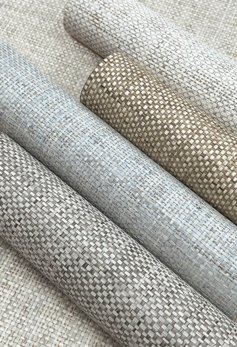 Lemieux et Cie Signature Kami Paperweave Wallpaper Sample - Sky Blue