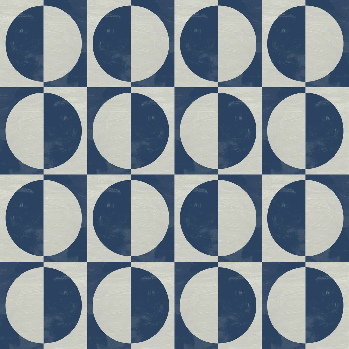 Mitchell Black Glass Half Full Wallpaper Sample - Navy