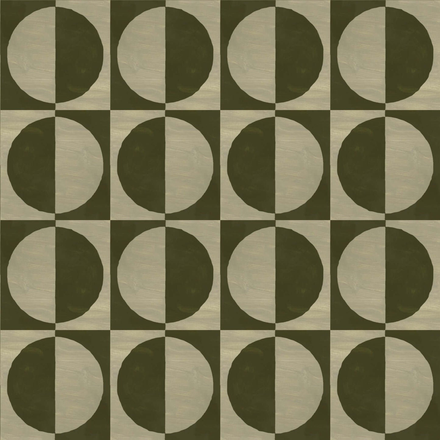 Mitchell Black Glass Half Full Wallpaper Sample - Olive