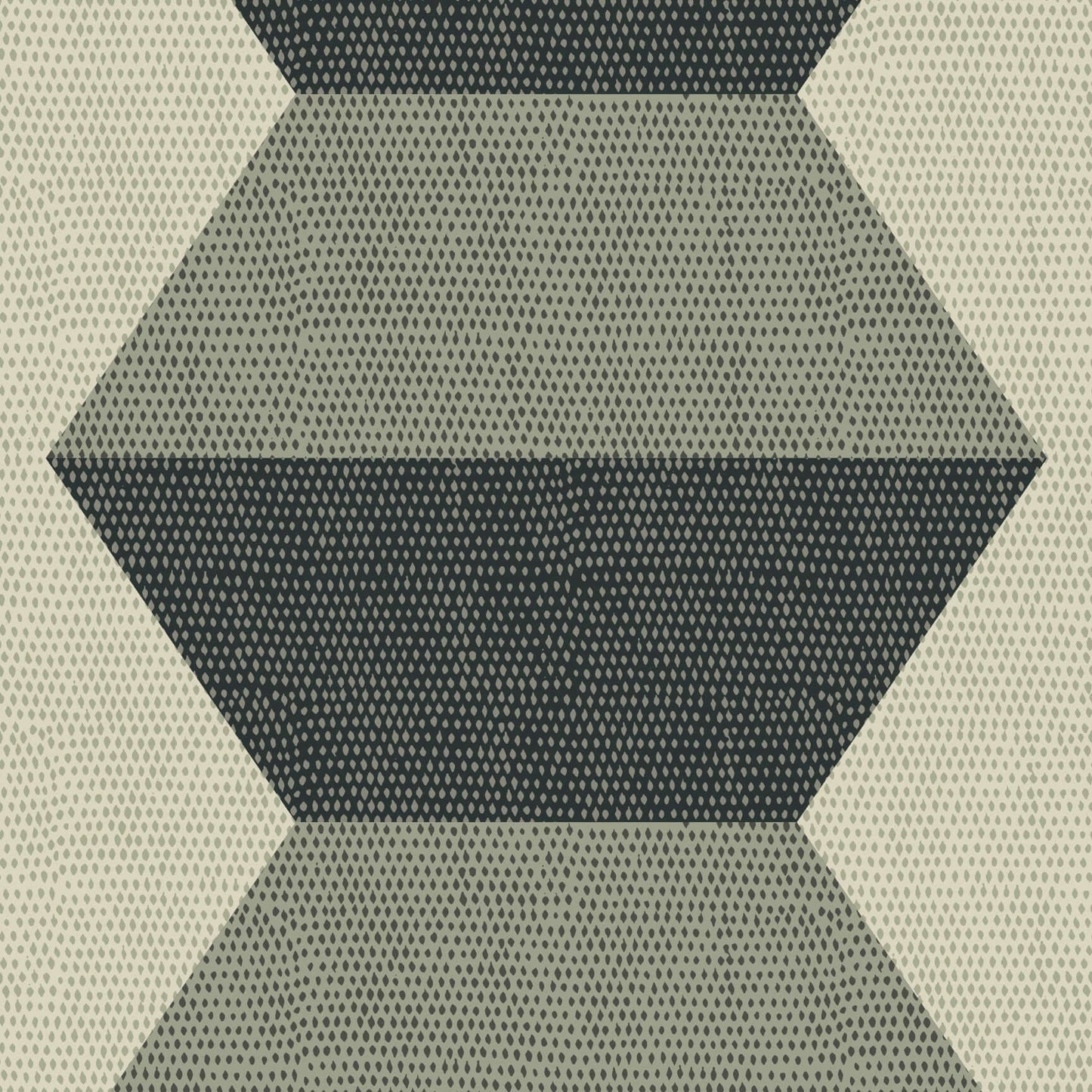 Mitchell Black Infinity Blocks Wallpaper Sample - Sage Green