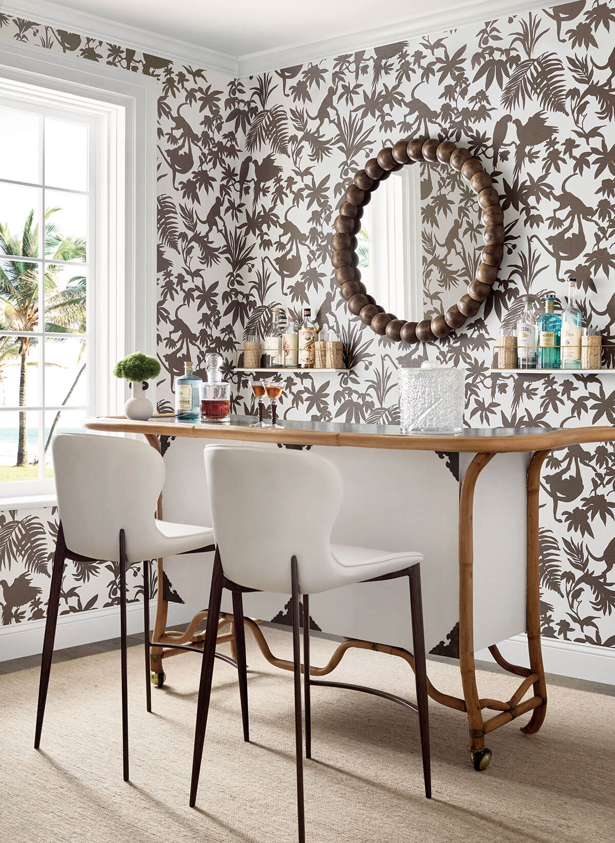 Thibaut Islander St. Kitts Wallpaper - Brown